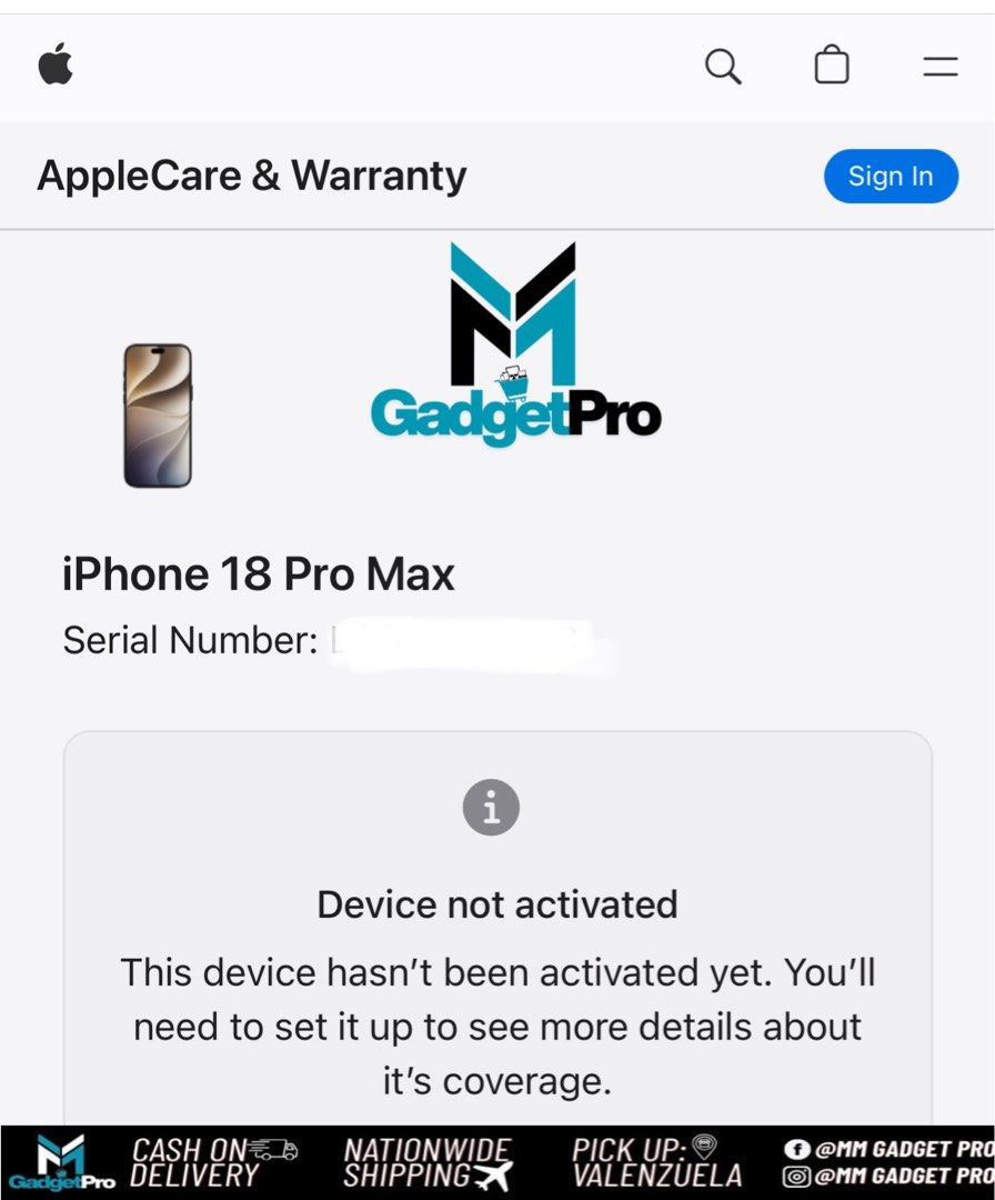 iPhone 18 PROMAX 256gb FU NTC (Category: iPhone 18 Series) located in Valenzuela. Submitted by mmercado123 (Listing ID 1469783275, Image 3). Description: 🚨🚨🚨 PROMO SALE🚨 🚨🚨 🔥🔥🔥BELOW SRP🔥🔥🔥 🔥iPhone 18 PROMAX • 256gb Black 🖤 • BRANDNEW SEALED🔥 • NTC Approved PH variant w/ Receipt • FU / Openline 1physical sim + 1esim • 1year Warranty 📍 Location : Valenzuela 📝 I do buy and sell, so rest assured that all units are thoroughly checked,