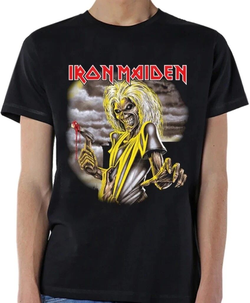Iron Maiden Liscenced tee (Category: Tshirts & Polo Shirts ) located in Dumaguete. Submitted by cjchrism. (Listing ID 1469895886, Image 1). Description: basic iron maiden art in front, Liscenced to Global, dated 2019.