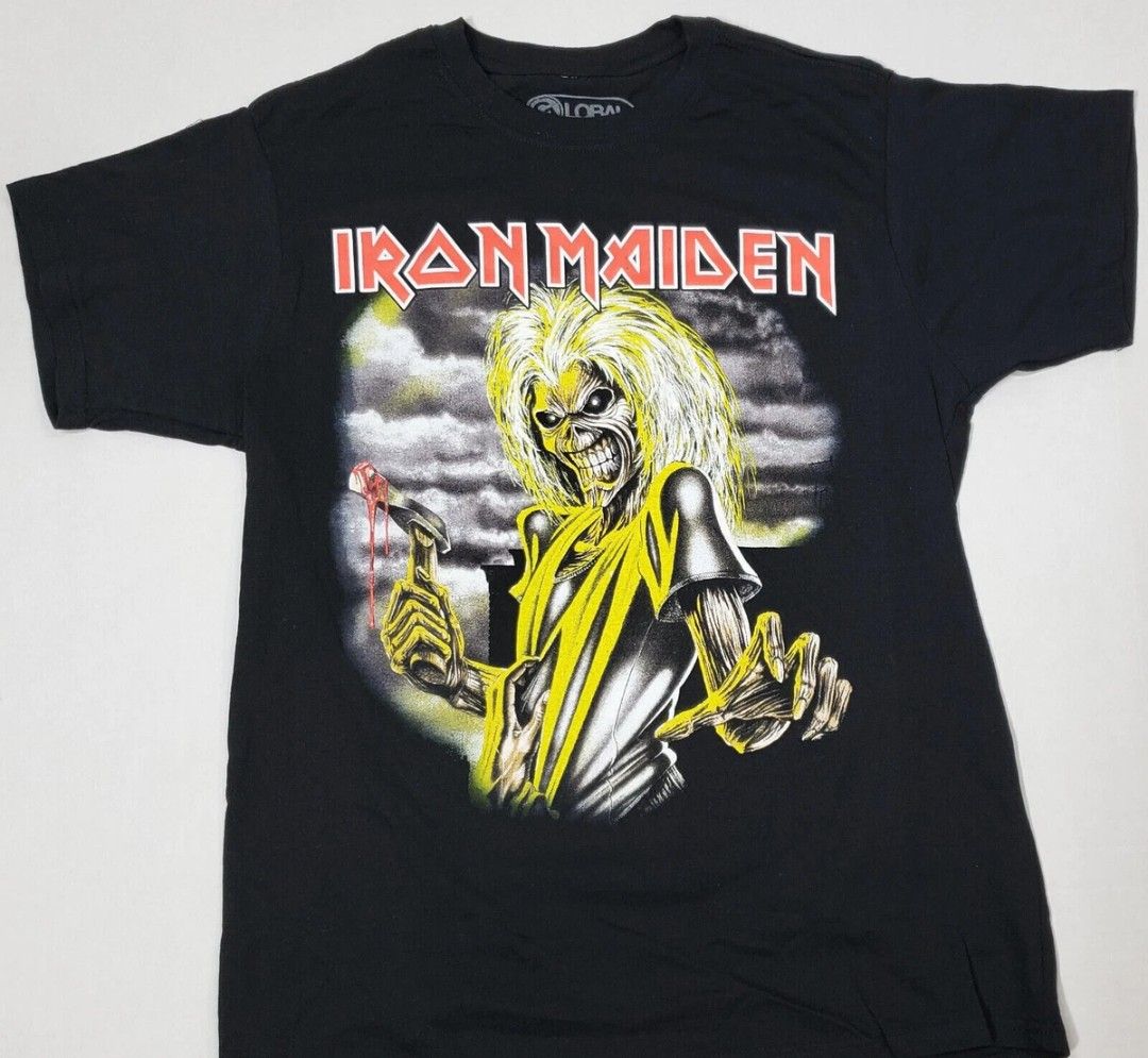 Iron Maiden Liscenced tee (Category: Tshirts & Polo Shirts ) located in Dumaguete. Submitted by cjchrism. (Listing ID 1469895886, Image 2). Description: basic iron maiden art in front, Liscenced to Global, dated 2019.