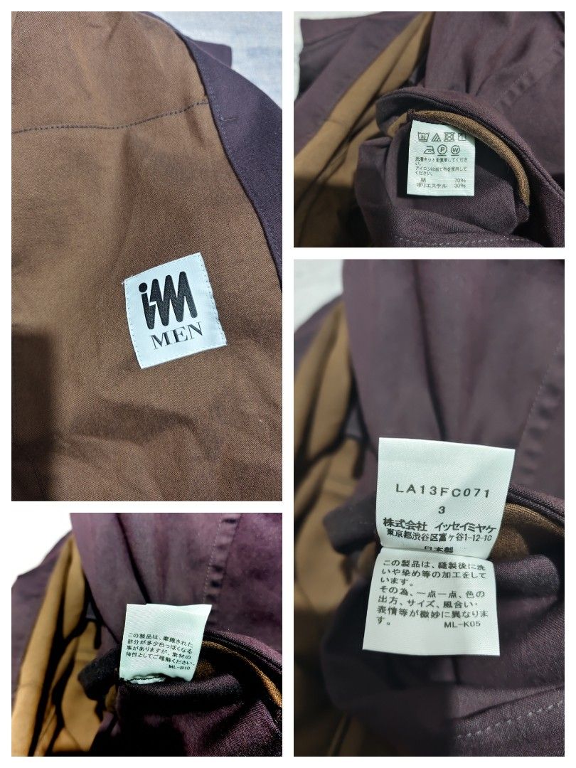 ISSEY MIYAKE MEN/REVERSE TWILL JACKET (Category: Luxury Apparel) located in Baguio. Submitted by igorotak.111.taraki.com (Listing ID 1469805984, Image 3). Description: FS ISSEY MIYAKE MEN/REVERSE TWILL JACKET LIKE NEW CONDITION MADE IN JAPAN SIZE 3 ON TAG W-25 L-26 CAN FIT L-XL CAN DO SOLID NITO ♥️.