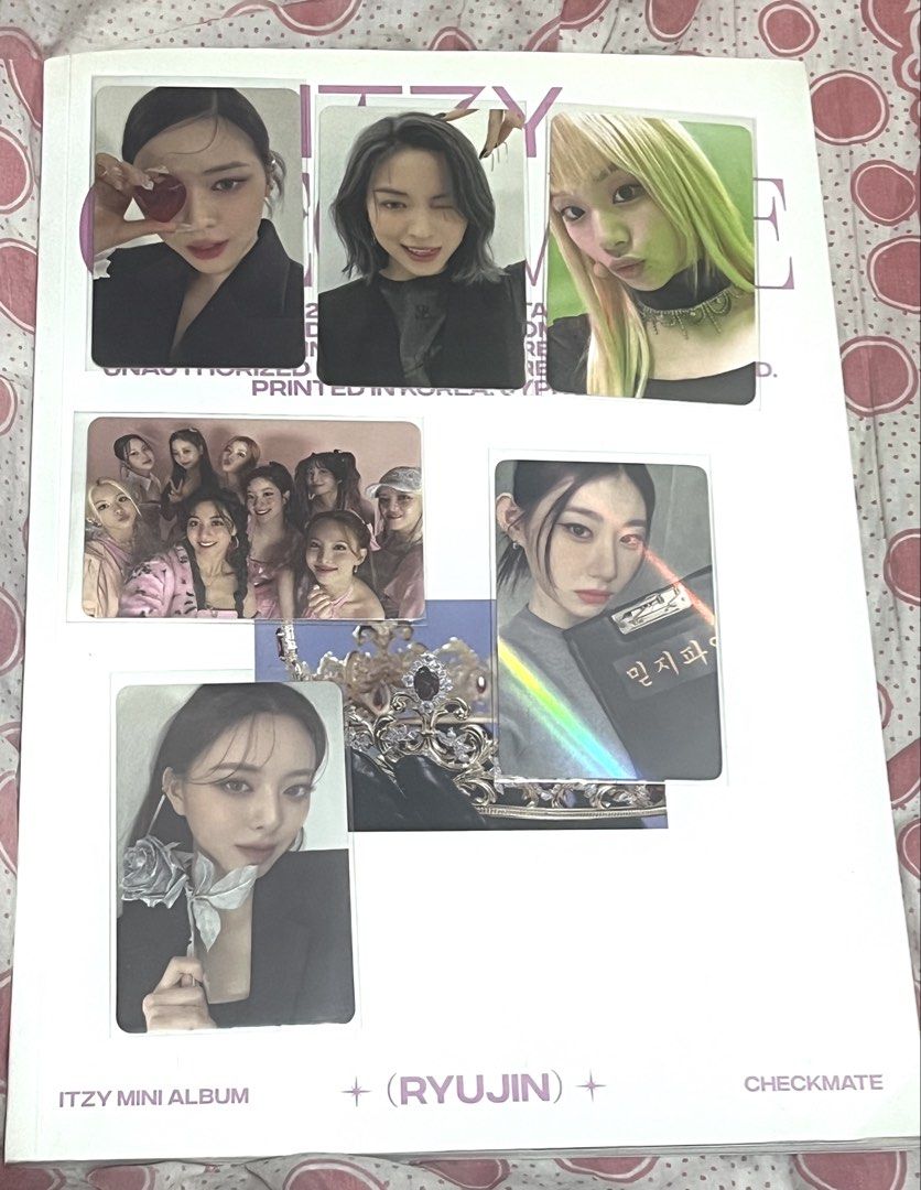 ITZY ALBUM TWICE PHOTOCARDS (TAKE ALL) (Category: CDs & DVDs) located in Manila. Submitted by nner0_ (Listing ID 1469927931, Image 3). Description: rush sale! take all for 550 🍀 READ FIRST ‼️ rfs: hindi na me kpop fan // decluttering product infos: - all are orig! both albums and photocards (can send video) - no cd na yung special edition ng itzy but with cd pa yung isa - may yellow stains yung checkmate (not that visible) - no posters - with fr