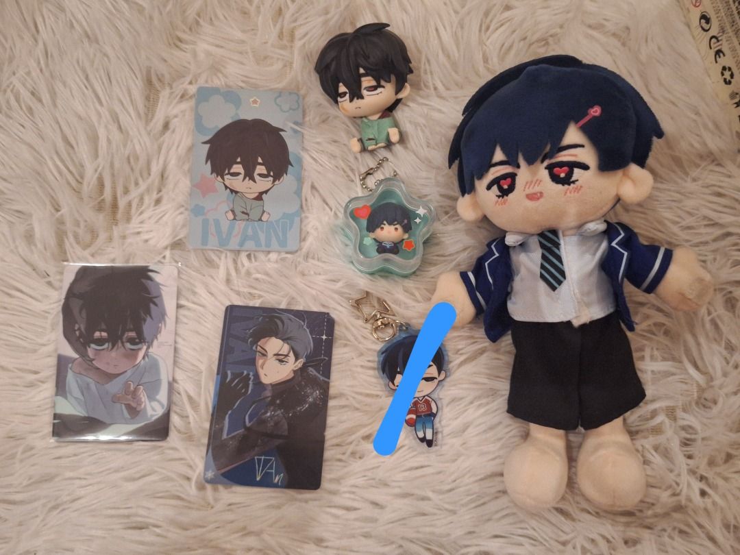 ivan alien stage alnst merch bundle set [OFFICIAL] (Category: Character Goods) located in Caloocan City. Submitted by nyxettizm41 (Listing ID 1469866617, Image 1). Description: mop: gcash -> payment before shipping j&t courier -> sf shouldered by buyer this is my first time using carousell and j&t, so please be patient with me ! :) dm for inquiries, i can sell separately baby ivan + cards - 600 iceskating ivan card - 150 jock Ivan keychain - 150 