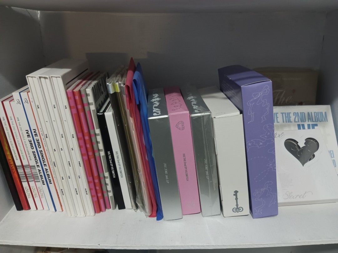 IVE Unsealed Collection (Category: CDs & DVDs) located in San Jose del Monte. Submitted by tinecrzmx (Listing ID 1469798218, Image 3). Description: 🎀 IVE Unsealed Album Sale 🎀 TAKE ALL FOR ₱3.8K ₱2k discount 📦 Discounts available when taking sets! Prio set takers! Mint condition, some have dents (DM me) Discounts for bulk buyers Albums: Eleven - IVE Switch: 80ea IVE Empathy - IVE Secret: 100ea Other album prices are indicated in the photos. Mo
