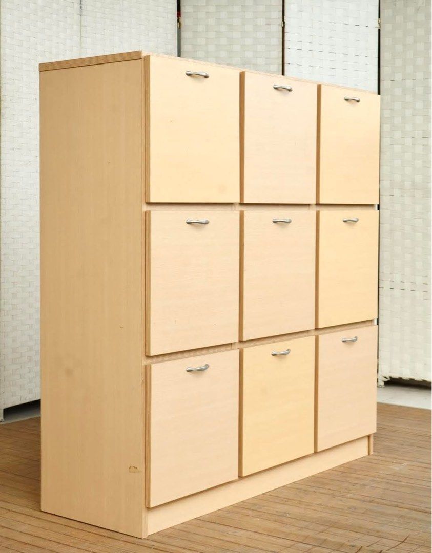 JAPAN SURPLUS 9 PULLOUT DRAWERS (Category: Shelves, Cabinets & Racks) located in Manila. Submitted by justinlei.103 (Listing ID 1469928788, Image 1). Description: JAPAN SURPLUS FURNITURE “SATO” MODERN DESIGN LATERAL DRAWER WITH 9PULLOUT DRAWERS Size 44L x 15.5W x 46.76H in inches (AS-IS ITEM) *Minimal Scratch Only IN GOOD CONDITION.