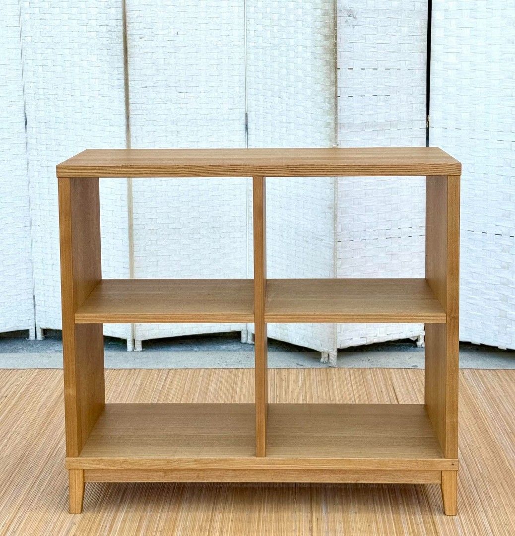 JAPAN SURPLUS OPEN 4 CUBES STORAGE SHELF IN GOOD CONDITION (Category: Shelves, Cabinets & Racks) located in Manila. Submitted by emjiiii96 (Listing ID 1469786206, Image 1). Description: JAPAN SURPLUS OPEN 4 CUBES STORAGE SHELF IN GOOD CONDITION SIZE: 36H x 39.5L x 15.5W inches.