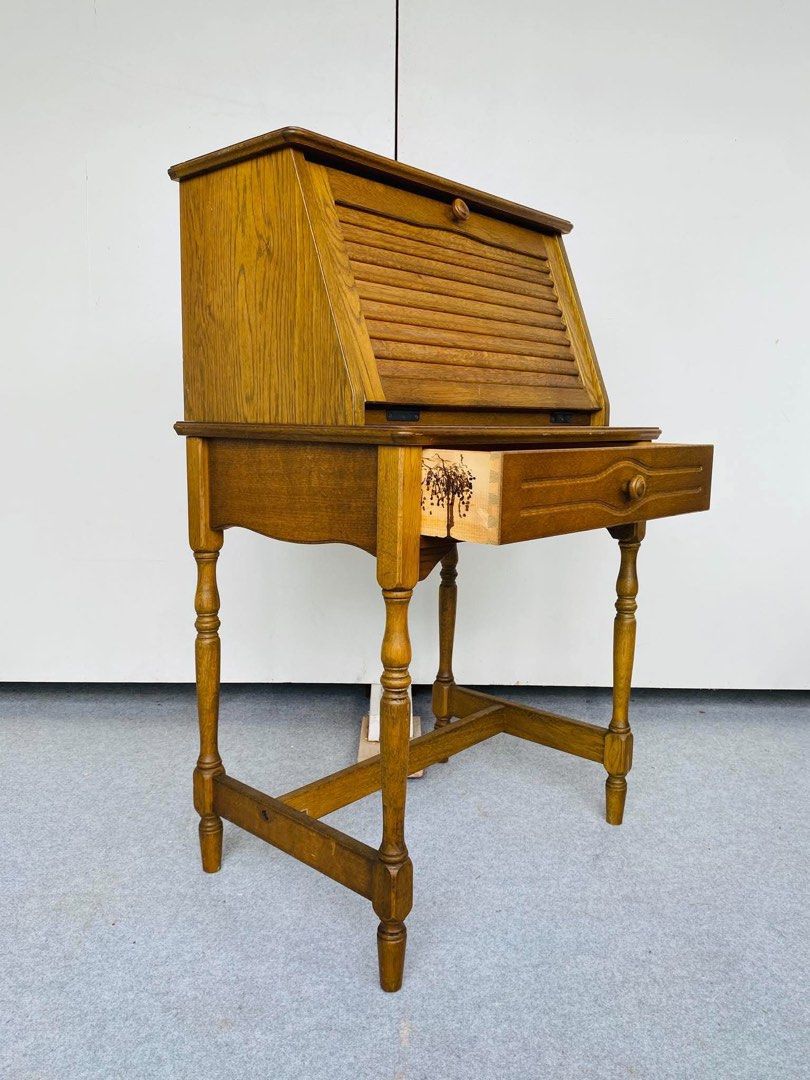 JAPAN SURPLUS WRITING CABINET (Category: Ironing Boards) located in Manila. Submitted by justinlei.103 (Listing ID 1469929625, Image 3). Description: “JAPAN SURPLUS” “MACKENZIE” VINTAGE SOLID WOOD STUDY BOARD SIZE: 26L” x 18W” x 28-42H” inches (AS-IS ITEM) IN GOOD CONDITION.