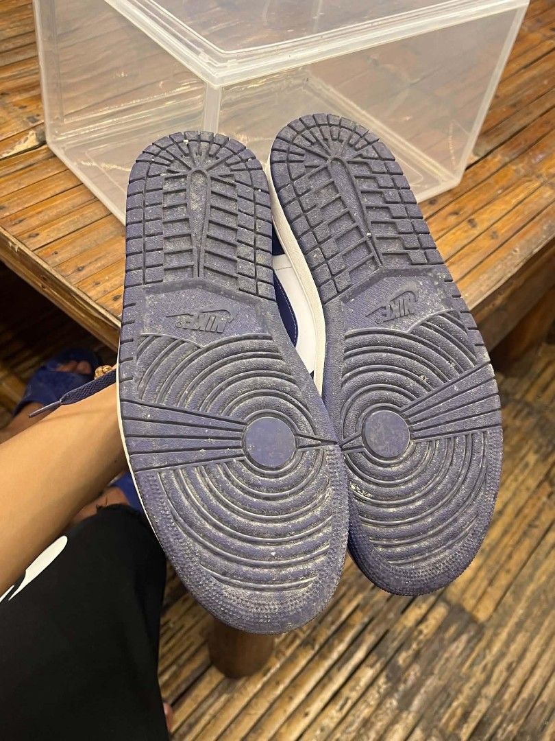 Jordan 1 Low Sky J Purple (Category: Sneakers) located in Santa Cruz. Submitted by choppalogi (Listing ID 1469879048, Image 2). Description: - Original No Box ( PRE-LOVED ) USED BUT NOT ABUSED - Shipping fee is shouldered by the buyer - US 10 UK 9 EU 44 cm 28 BR 42 CN 280 ( 2.5 ) - MOP: GCASH MOD: Jnt - Condition 9/10 - Can be seen in picture & need wash on outsole - Color may vary due to the lighting - All items are thrifted/preloved so please m