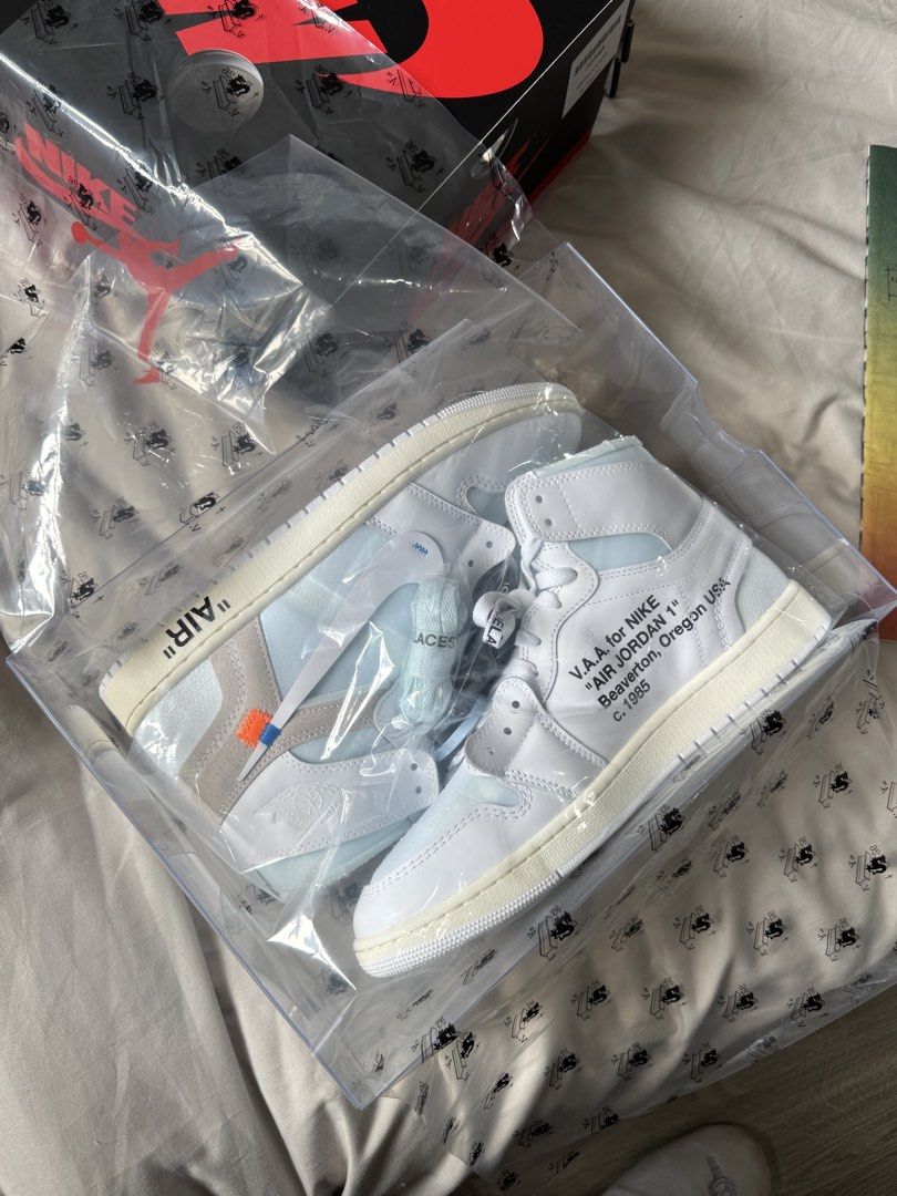 Jordan 1 Virgil VAA white size 11 (Category: Sneakers) located in Manila. Submitted by all40 (Listing ID 1469795428, Image 1). Description: Brand new complete Jordan 1 Virgil VAA white size 12 US No issues .