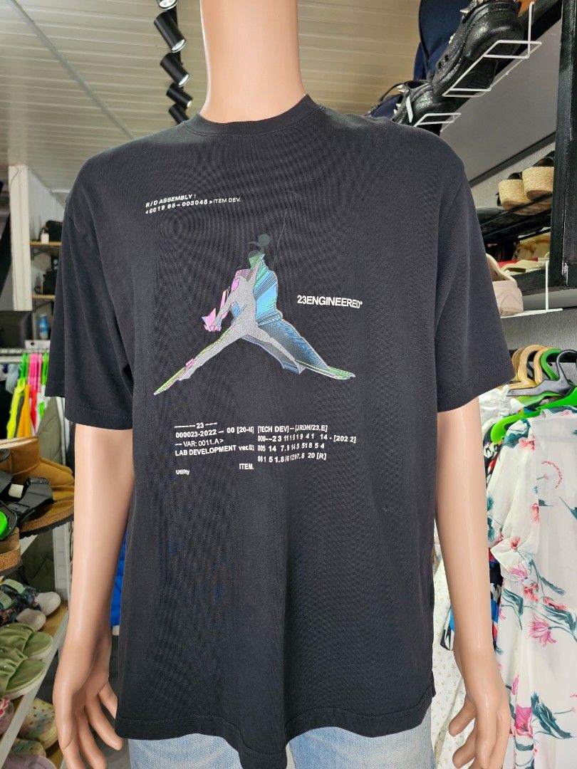 Jordan 23 Engineered Graphic T-Shirt (St (Category: Tshirts & Polo Shirts ) located in Baguio. Submitted by kayeonlineshop (Listing ID 1469837438, Image 1). Description: featuring a multi-color Jumpman graphic and technical text print on the chest..