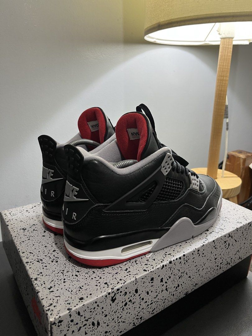 Jordan 4 Bred Reimagined (Category: Sneakers) located in Manila. Submitted by joespino (Listing ID 1469908844, Image 3). Description: US 8.5 Complete w/ box Good condition / di na nagagamit Meetup / Lalamove.