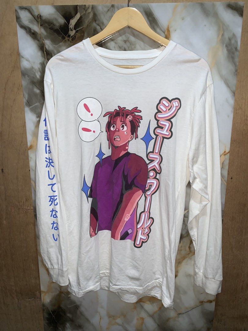 Juice World Anime Portrait Sweater (Category: Coats, Jackets and Outerwear) located in Cebu City. Submitted by lk.thrifts (Listing ID 1469931865, Image 1). Description: Juice World Anime Portrait With Japanese Lettering Medium on tag 300 + sf Cebu loc.