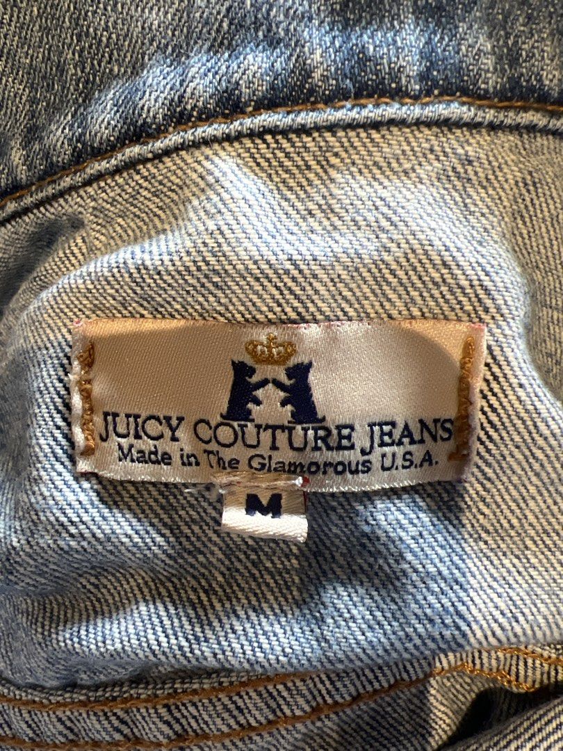 Juicy Couture Jacket (Category: Coats, Jackets and Outerwear) located in Quezon City. Submitted by inthefrow (Listing ID 1469823750, Image 3). Description: - Preloved - Authentic or 💯% money back - Vintage Juicy in the softest denim - Fits a small - Snap buttons - In 100% cotton • Best price already .