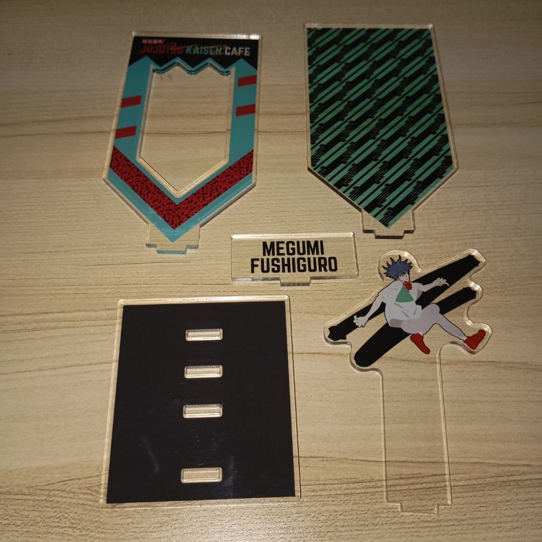 Jujutsu Kaisen Cafe Acrylic (Category: Other Merchandise) located in Manila. Submitted by kmnnn (Listing ID 1469765596, Image 2). Description: maluwag parts pag inaassemble may mga scratches na at small crack PAYO jnt, gcash.
