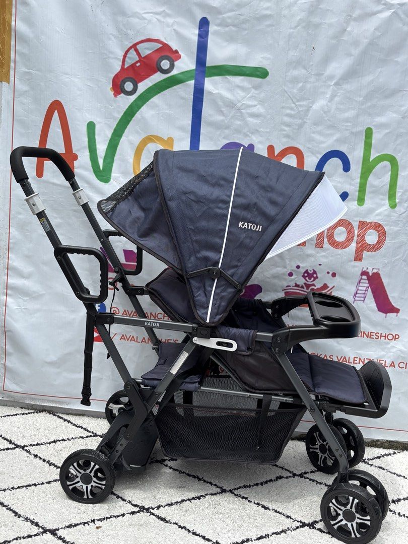Katoji sit and stand tandem stroller (Category: Strollers) located in Manila. Submitted by avalanchesonlineshopmainacount (Listing ID 1469856584, Image 2). Description: .