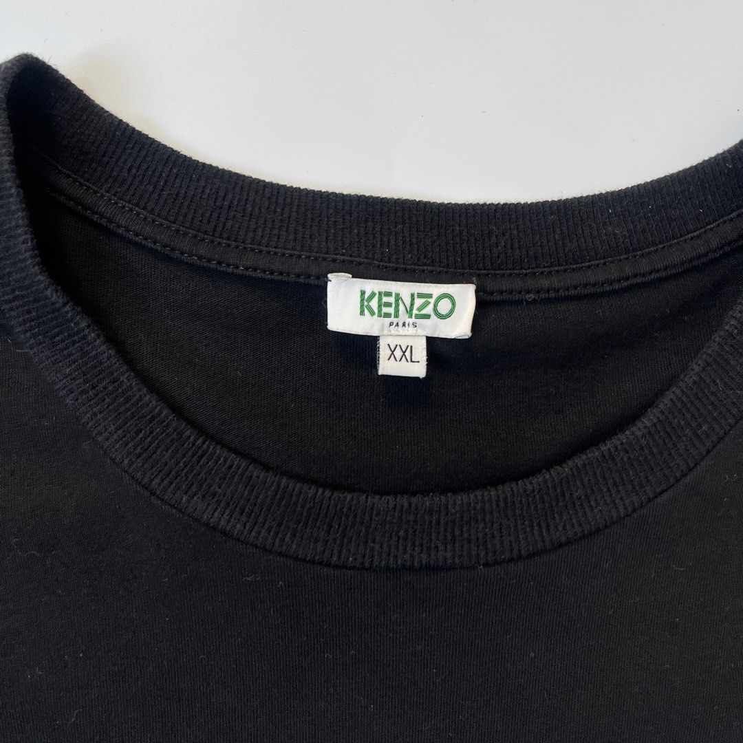 Kenzo Paris Embroid Tiger Logo Design (Category: Tshirts & Polo Shirts ) located in Nasugbu. Submitted by janstuffs.ph (Listing ID 1469906466, Image 3). Description: Kénzô Paris Embroid Tiger Logo design 💯Legit! Size: XXL on tag - fit also to XL Width: 24" Length: 29" Condition: 9.5/10 Excellent Flaw: NONE Mine: 880 •Buyer shoulder shipping fee - ship via j&t. •Read details before purchasing..