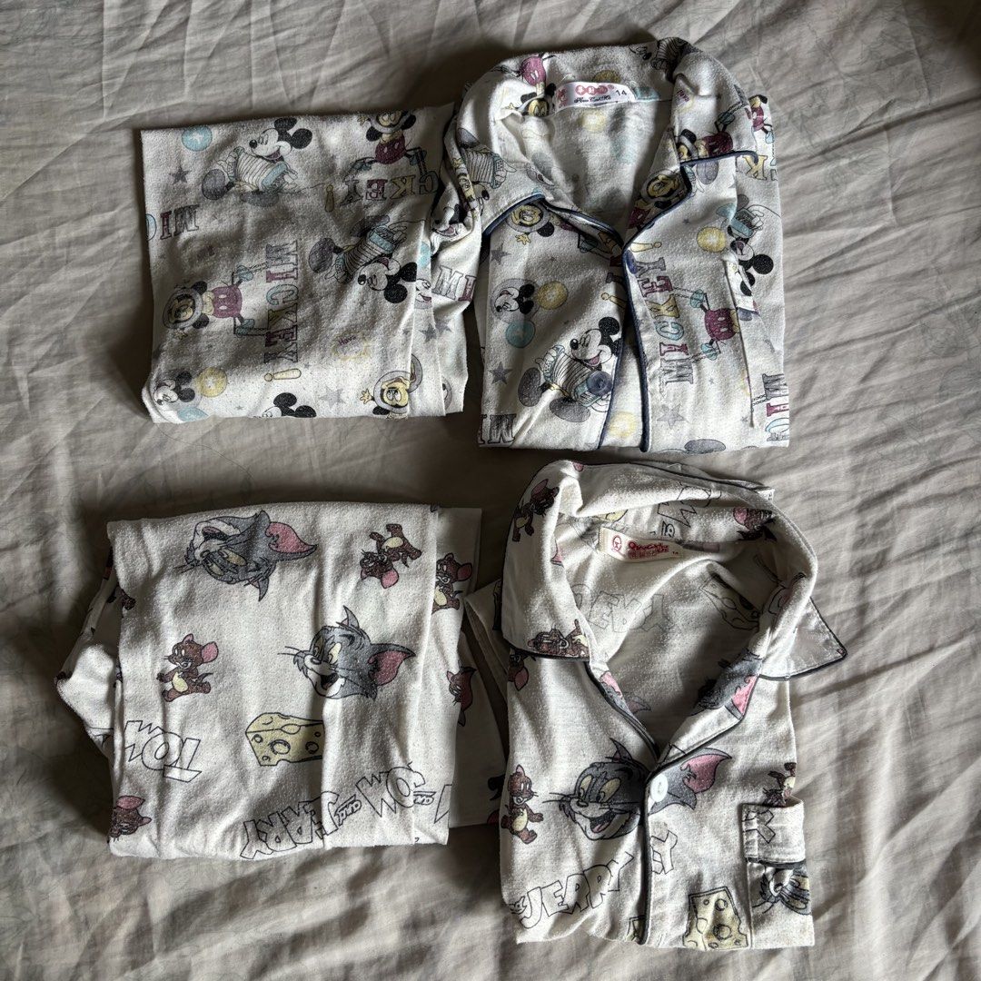Kids Cartoon Sleepwear Bundle Sets (Category: Babies & Kids Fashion) located in Binan City. Submitted by mypreloved_haul (Listing ID 1469768081, Image 1). Description: fits teens, 10-16 ! last price posted!.