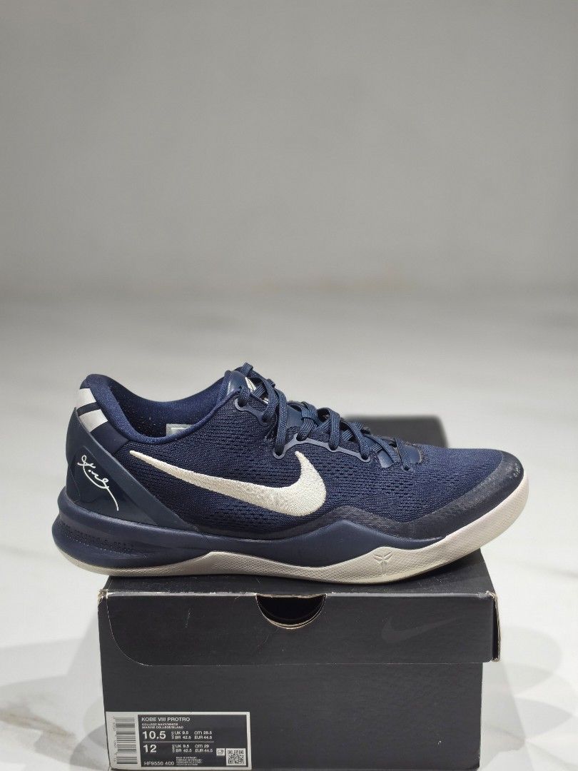 KOBE 8 NAVY (Category: Sneakers) located in Caloocan City. Submitted by 321soled (Listing ID 1469828770, Image 1). Description: for sale/trade kb 8 navy size 10.5 used / complete 5,495 south caloocan area ig/fb: 321soled.