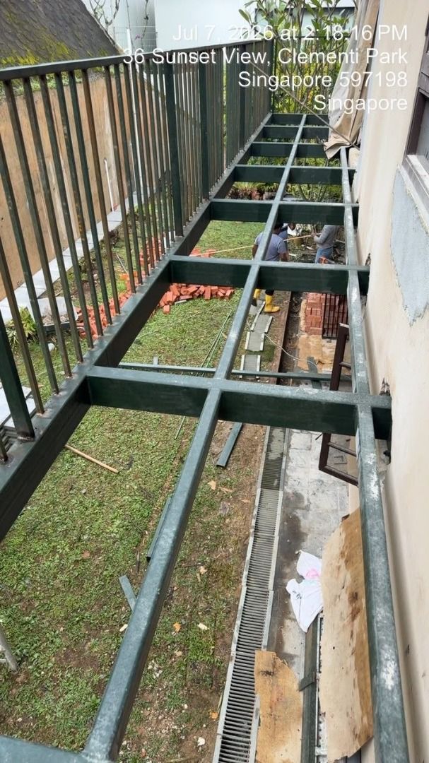 Welding, Ceiling, Partition, Floor vinyl, Painting, Door lock change ...