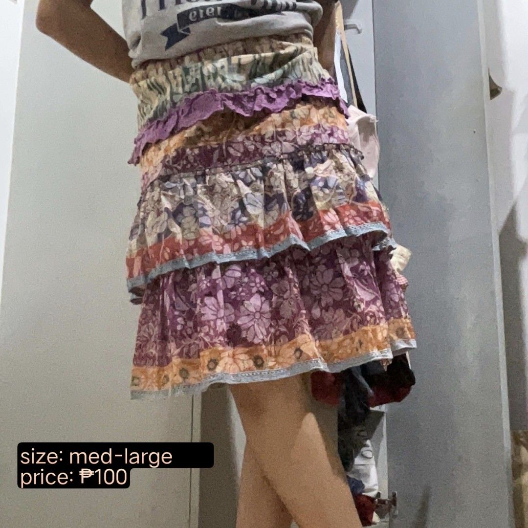 La Bella Cottage Core Mid-skirt (Category: Skirts) located in Cainta. Submitted by m00rin02 (Listing ID 1469889461, Image 1). Description: 🧚🏻‍♀️ Loc: Cainta, Rizal/Pasig/Sta. Mesa, Manila 🧚🏻‍♀️ MOD: lalamove/jnt 🧚🏻‍♀️ Payment first! (no cod) 🧚🏻‍♀️ luwag check included!.