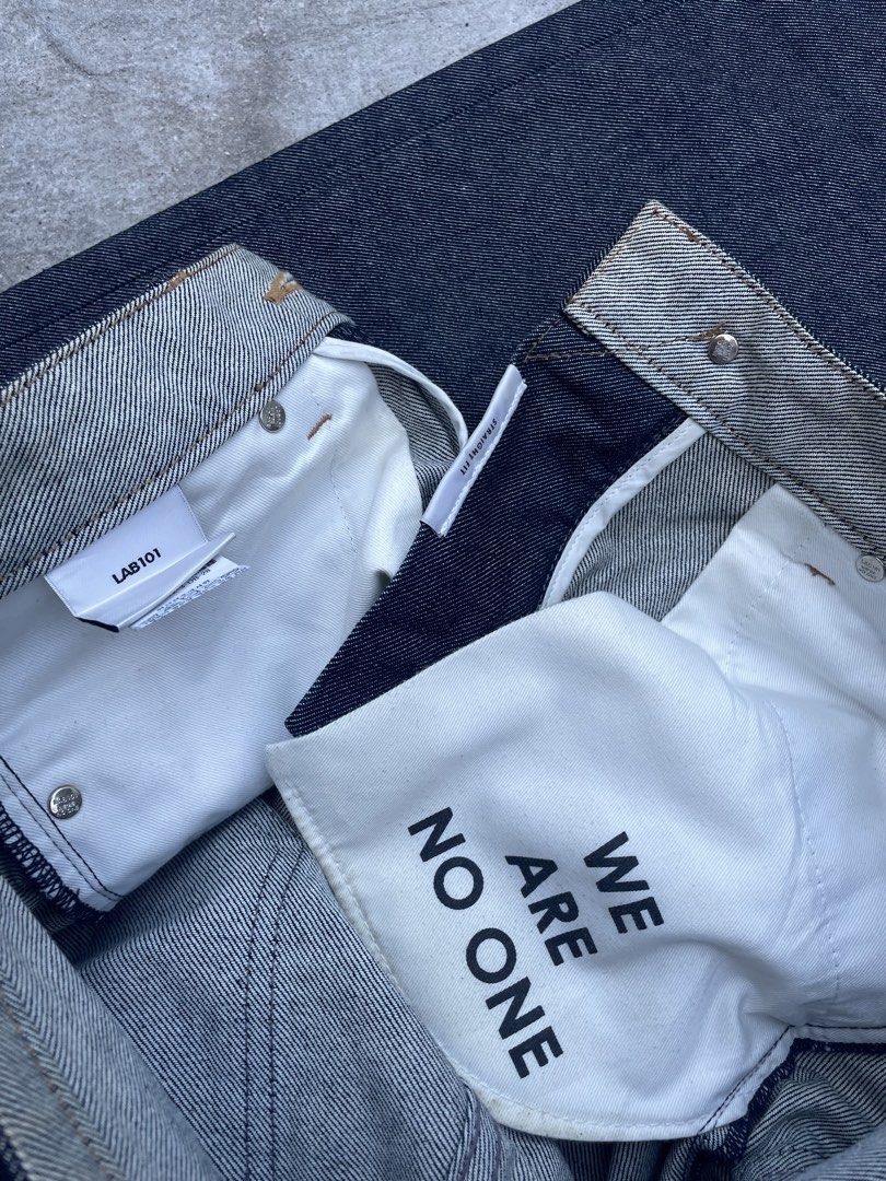 LAB101 Indigo Straight Jeans (Category: Jeans) located in Manila. Submitted by jarchive (Listing ID 1469896928, Image 2). Description: - Excellent condition - Size 32 - Thigh 10 - Length 40 - Leg open 7 Product materials 80% cotton, 20% rayon Made in Korea .