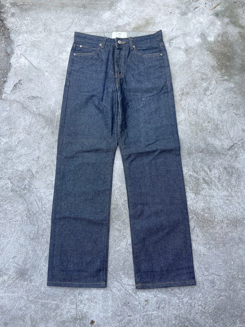 LAB101 Indigo Straight Jeans (Category: Jeans) located in Manila. Submitted by jarchive (Listing ID 1469896928, Image 1). Description: - Excellent condition - Size 32 - Thigh 10 - Length 40 - Leg open 7 Product materials 80% cotton, 20% rayon Made in Korea .
