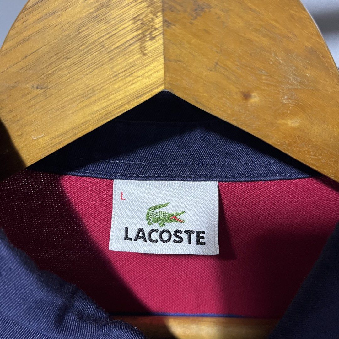 LACOSTE (Category: Tshirts & Polo Shirts ) located in Las Pinas. Submitted by unknownthfrift99 (Listing ID 1469909545, Image 3). Description: FOR SALE LACOSTE LONGSLEEVE RUGBY POLO LARGE W-21.5 L-28 EXCELLENT NO ISSUE 2k+SF LAS PIÑAS LOC.