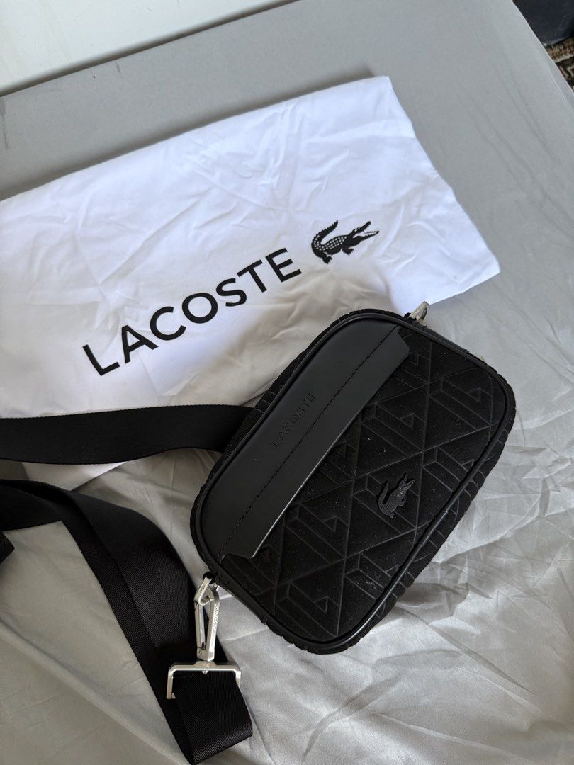 Lacoste bag (Category: Sling Bags) located in Marikina City. Submitted by princessladjahasan (Listing ID 1469831453, Image 1). Description: twice used no scratch, can pass as brand new negotiable .