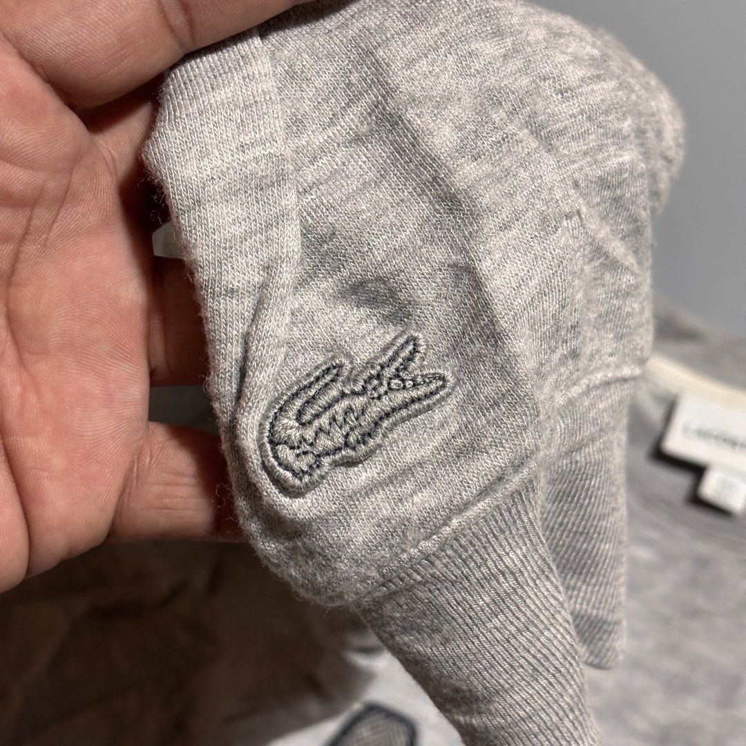 Lacoste Crewneck Sweater (Category: Coats, Jackets and Outerwear) located in Bacolod City. Submitted by Hanap_ukay (Listing ID 1469890221, Image 3). Description: Lacoste Crewneck Sweater Size: 5 / Large Excellent 9.8/10 1,800.