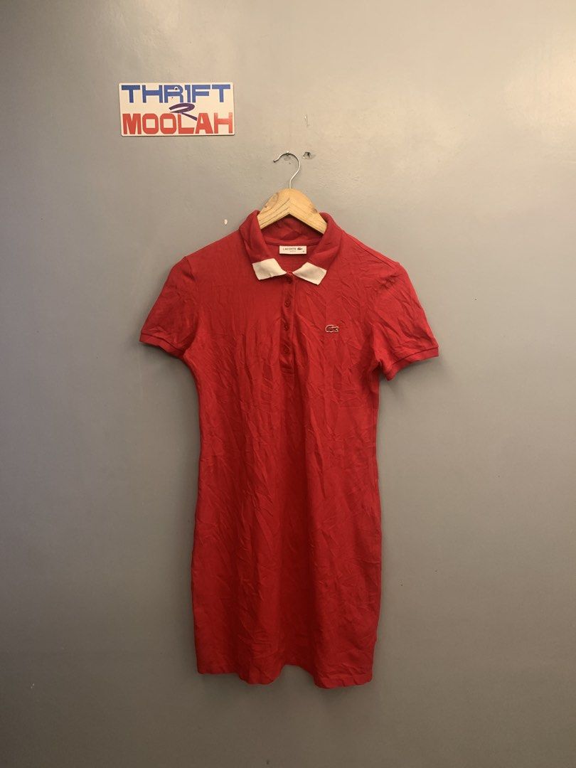 LACOSTE RED DRESSES ( AUTHENTIC ) (Category: Dresses) located in Cavite. Submitted by thrift2moolah (Listing ID 1469803965, Image 1). Description: Lacoste Red Dresses ( Authentic ) Size 36 on tag 18/35 Good as new 9.5/10 Color rate 850 plus sf only.