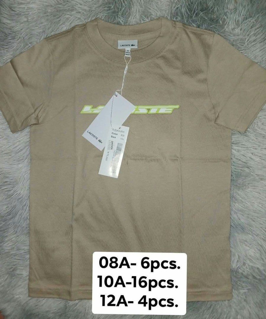 Lacoste Shirts for Kids (Category: Babies & Kids Fashion) located in Santa Rosa. Submitted by miqboutique (Listing ID 1469777147, Image 2). Description: Lacoste Shirts for Kids ₱2,000 + SF • Ready to ship • Guaranteed Original.
