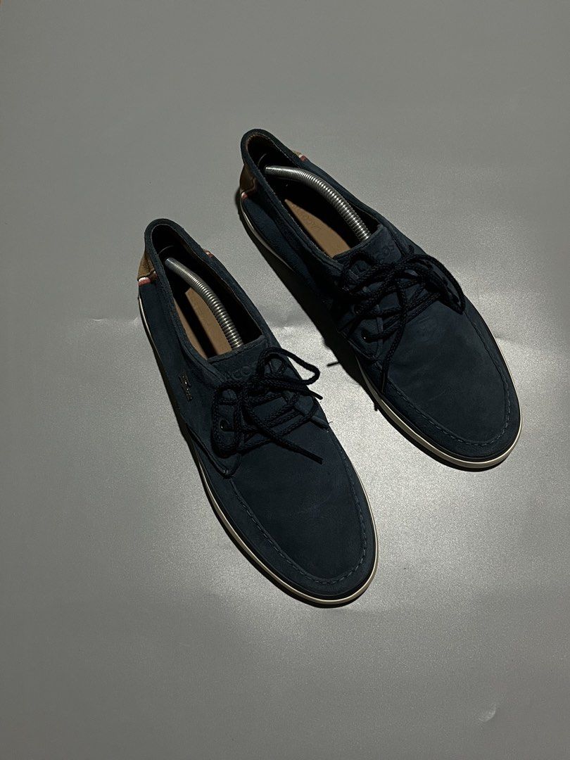 LACOSTE SILVER METALLIC LOGO SUEDE formal shoes for men’s (Category: Sneakers) located in Cagayan de Oro. Submitted by shoescdo (Listing ID 1469895708, Image 2). Description: For sale LACOSTE SILVER METALLIC LOGO SUEDE formal shoes for men’s Authentic✅/Suede Size:44Euro|10.5Us Condition:9/10 Good as new Condition Thrift shoes (Ukay shoes, Manage your expectations) Sign of usage only First to Mine basis only Direct pm for complete details NoReturn