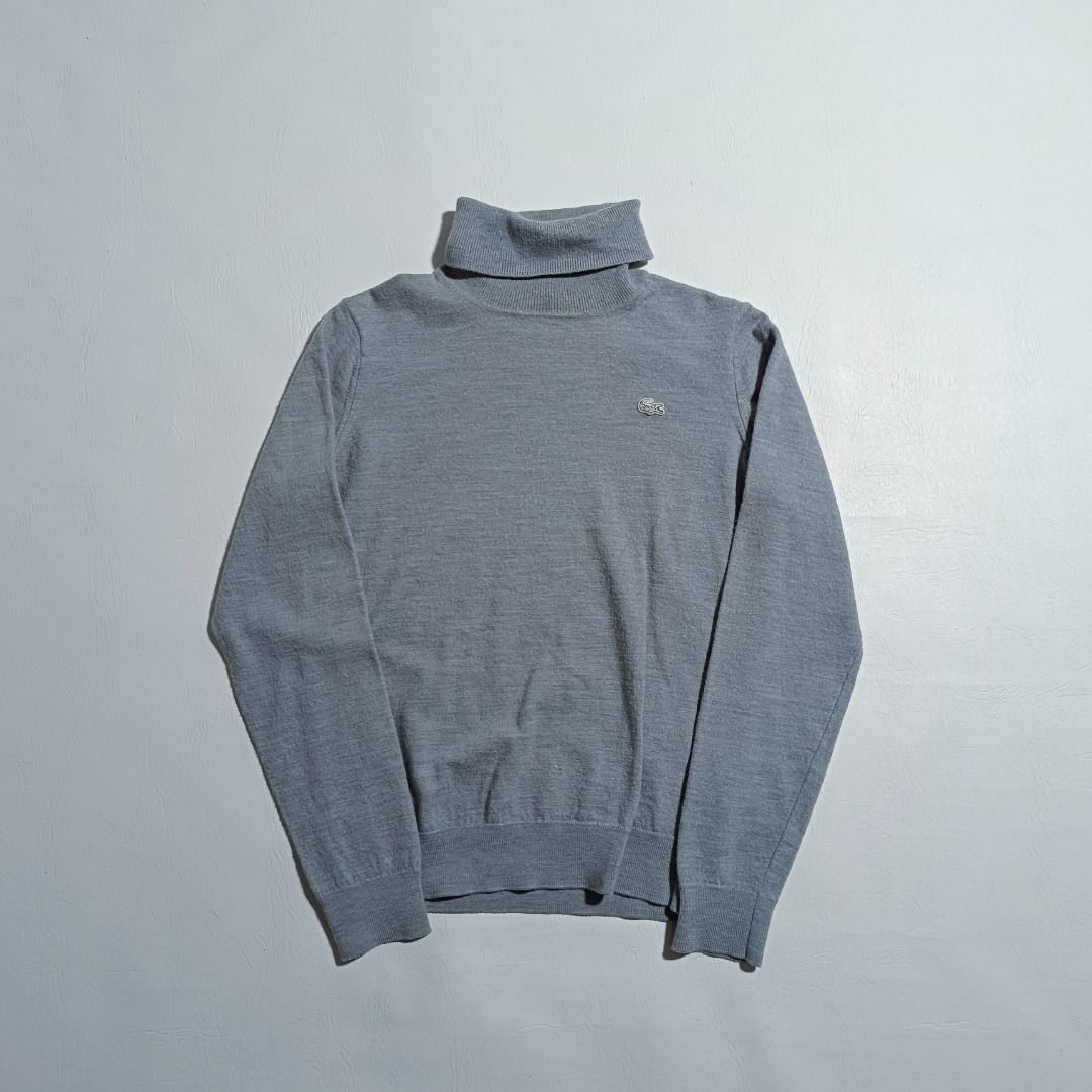 Lacoste Turtle Neck🐊 (Category: Coats, Jackets and Outerwear) located in Baguio. Submitted by freshmarket_2600 (Listing ID 1469884669, Image 1). Description: Brand: Lacoste turtle neck sweater Tags: Complete Size: Xs-S womens Dimension: L20W16 Condition: Excellent Color rate: 10/10 Color: Gray Issue/s: None.