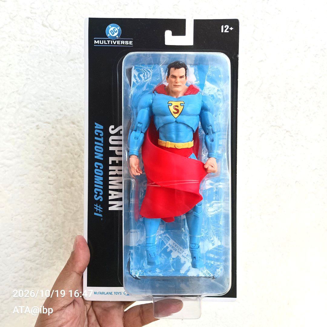 (Last One) McFarlane DC Multiverse Action Comics #1 SUPERMAN 7" Action Figure (Category: Action & Battle Toys) located in Paranaque City. Submitted by AirplanesTrainsAutomobilesATBP (Listing ID 1469812210, Image 1). Description: Want to see more of my listings? Just click my username above.☝️ Kindly read the item description to avoid any misunderstanding... DESCRIPTION: > ITEM: McFarlane DC Multiverse Action Comics #1 SUPERMAN 7" Scale Action Fig