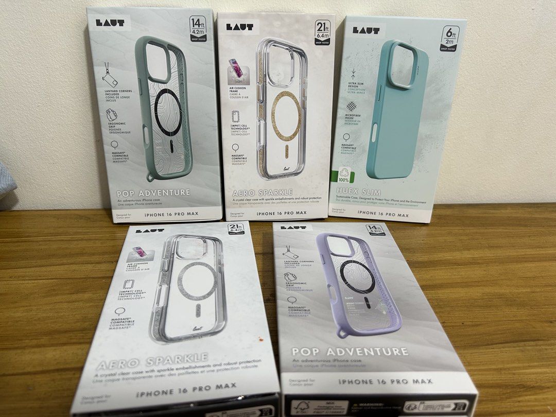 Laut Iphone 16 Pro Max Magsafe Case Original (Category: Cases & Sleeves) located in Paranaque City. Submitted by fielasanik-anik (Listing ID 1469786526, Image 1). Description: Laut Iphone 16 , 16 pro , 16 plus, 16 pro max series Magsafe Case Original original and brandnew - With box - only took photo of the item Mod: gcash,maya,gotyme,bpi Delivery: lalamove, grab, angkaspadala, j&t (u can choose if from baclaran or manila ang pickup point) Can me