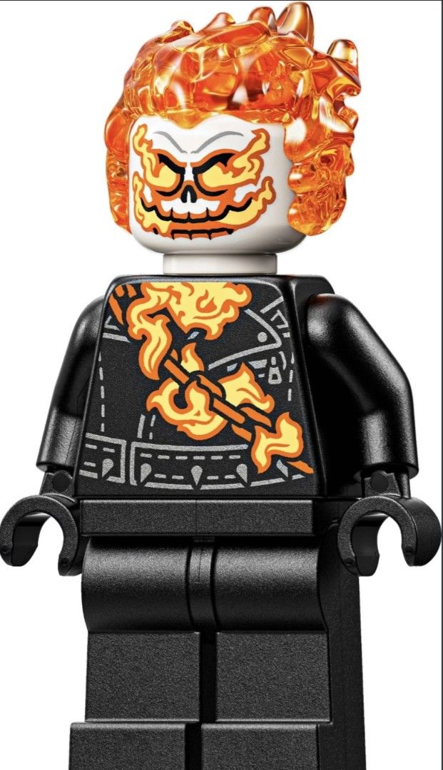 LEGO Ghost Rider Johnny Blaze Minifigure, Toys & Collectibles, Toys ...