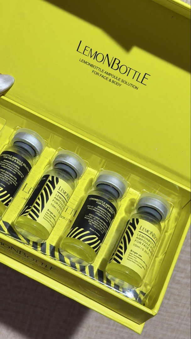 Lemon bottle (Category: Health Monitors & Weighing Scales) located in Quezon City. Submitted by angeeeldc (Listing ID 1469795094, Image 2). Description: Open for cod Joyride rate only Sealed box, 5vials inside. Quezon City .