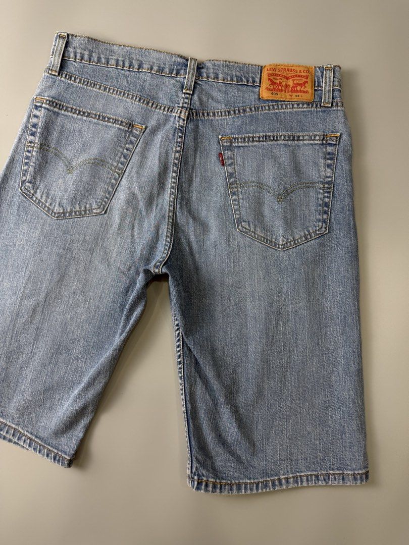 Levi's 405 Denim Shorts Size W 34 (Category: Shorts) located in Marikina City. Submitted by grindmanila (Listing ID 1469914219, Image 2). Description: LARGE FITS✅ SIZE 34 ON TAG DIMENSION: 34 - 36 W / 23 L.