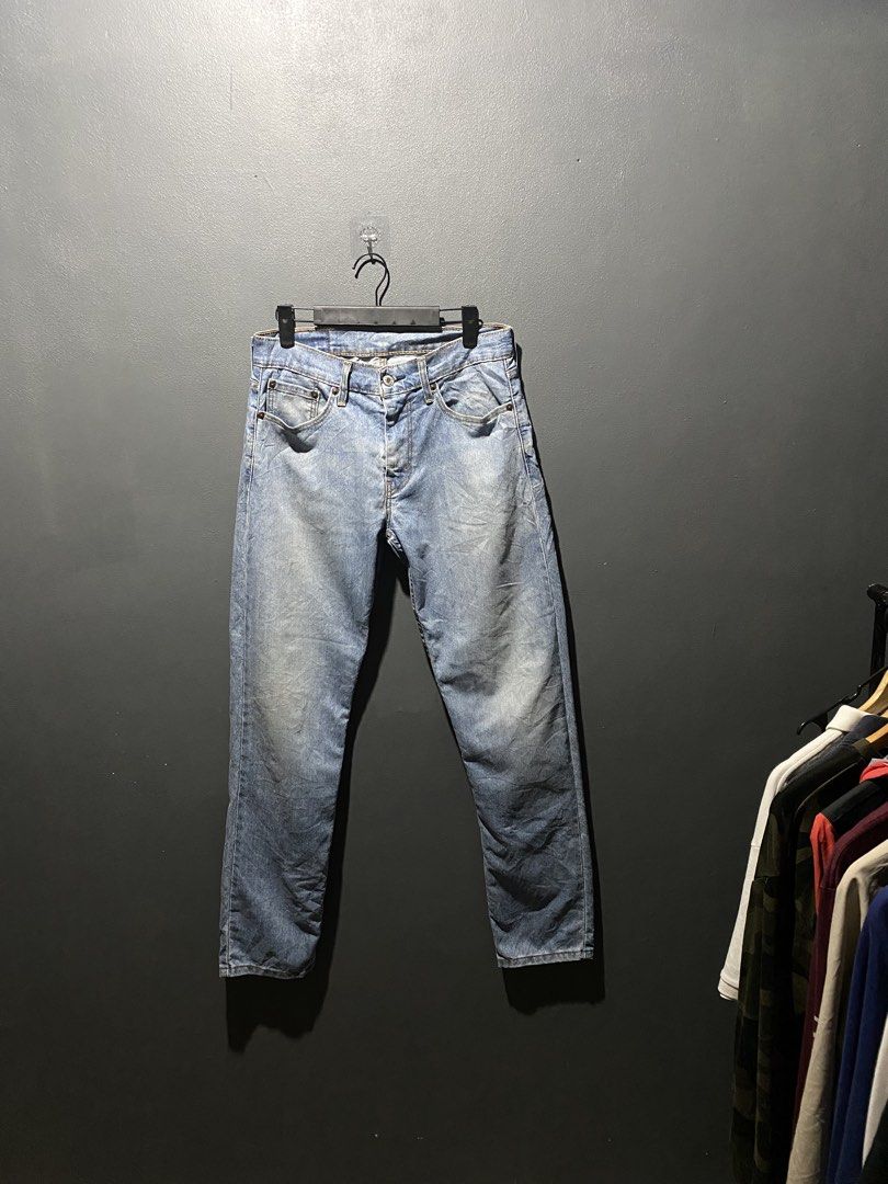 Levi's 502 Jeans W29 L32 Light Wash (Category: Jeans) located in Lucena. Submitted by handpickthrift (Listing ID 1469840372, Image 1). Description: - Brand/Model: Classic Levi's 502 Denim Jeans - Size: W29 L32 - Color/Wash: Light wash blue - Fit: Regular taper fit - Details: Five-pocket styling, contrast yellow stitching, button closure - Branding: Iconic red tab on the back pocket and leather waistband patch - Condition: Great everyday staple, r