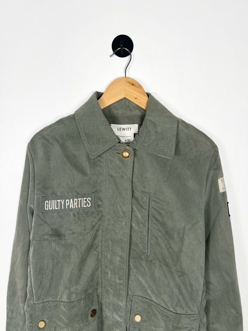Lewitt Guilty Parties Military Field Jacket (Category: Coats, Jackets and Outerwear) located in Bacolod City. Submitted by nodaysoff (Listing ID 1469774639, Image 3). Description: Lewitt Guilty Parties Military Field Jacket - Authentic Measures: 20.5x28 | Medium Verygood condition Flaws: small oil stain ₱1,580.