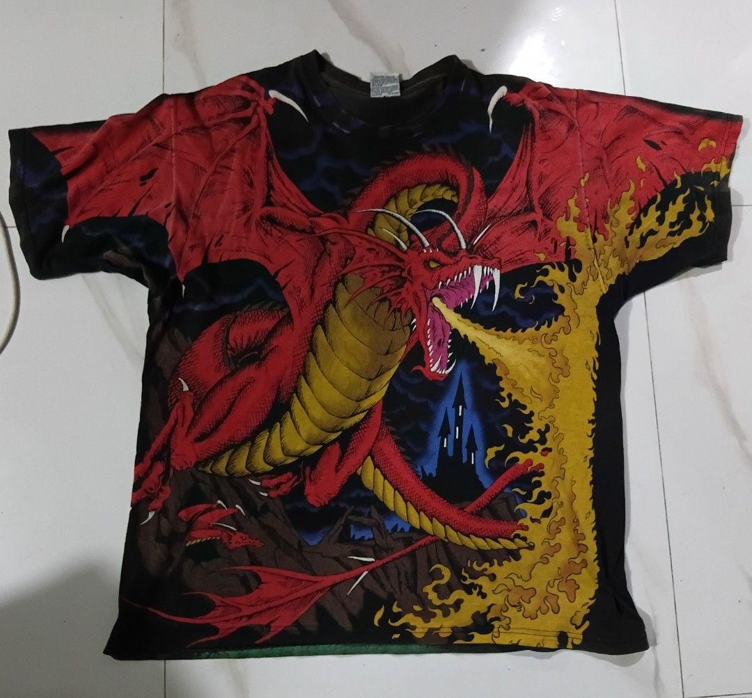 Liquid blue dragon (Category: Tshirts & Polo Shirts ) located in Bulacan. Submitted by surioaljon21248 (Listing ID 1469789852, Image 1). Description: dimes 24x30 issue 3 pinholes minimal fade necklost neck minimal.