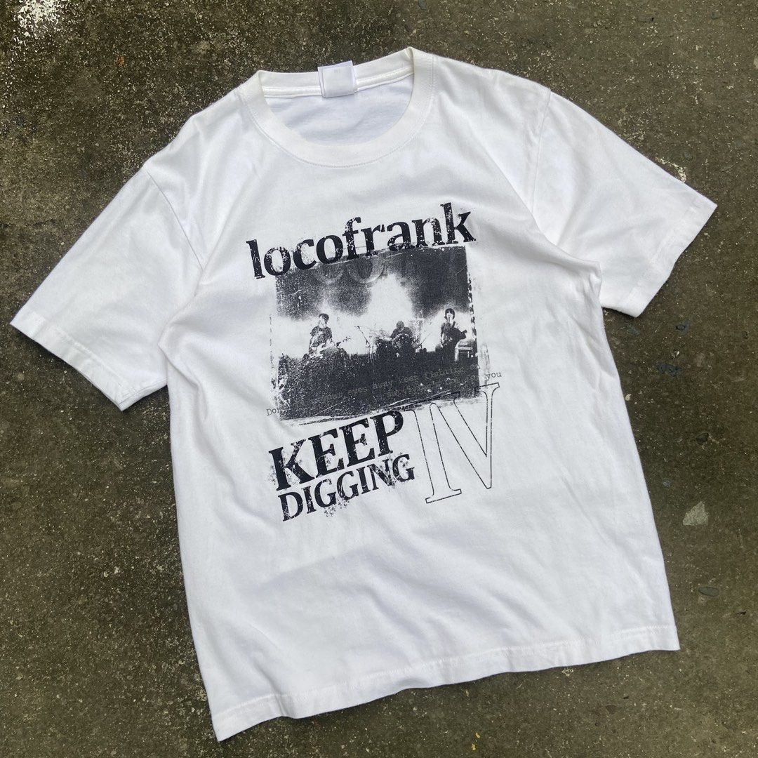 Locofrank KEEP DIGGING 4 Tour Band Tee (Category: Tshirts & Polo Shirts ) located in Angeles City. Submitted by eriellynngotvintage (Listing ID 1469936852, Image 1). Description: 21x28 M on tag Good Condition. See photo for details 390 Angeles City Pampanga.