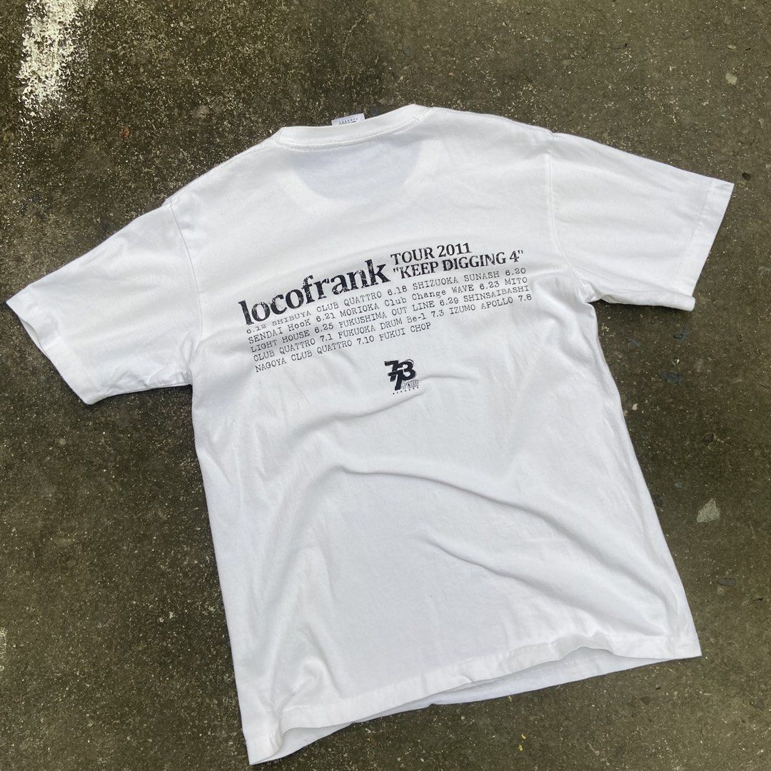 Locofrank KEEP DIGGING 4 Tour Band Tee (Category: Tshirts & Polo Shirts ) located in Angeles City. Submitted by eriellynngotvintage (Listing ID 1469936852, Image 2). Description: 21x28 M on tag Good Condition. See photo for details 390 Angeles City Pampanga.