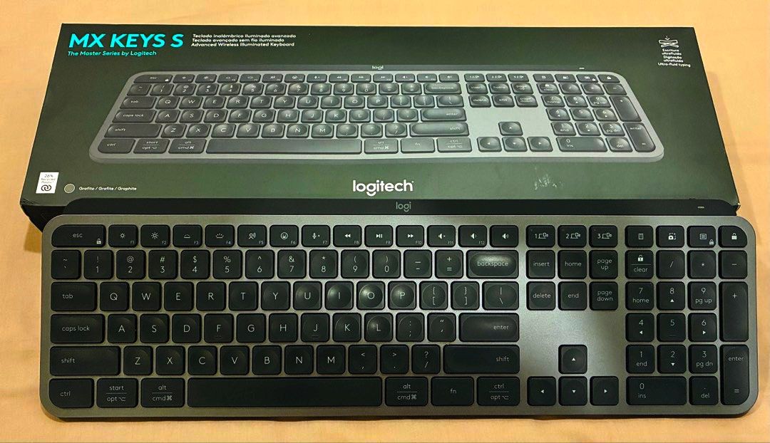 Maxx Tech Keyboard Logitech MX Keys S Wireless Illuminated Keyboard, Computers & Tech ...