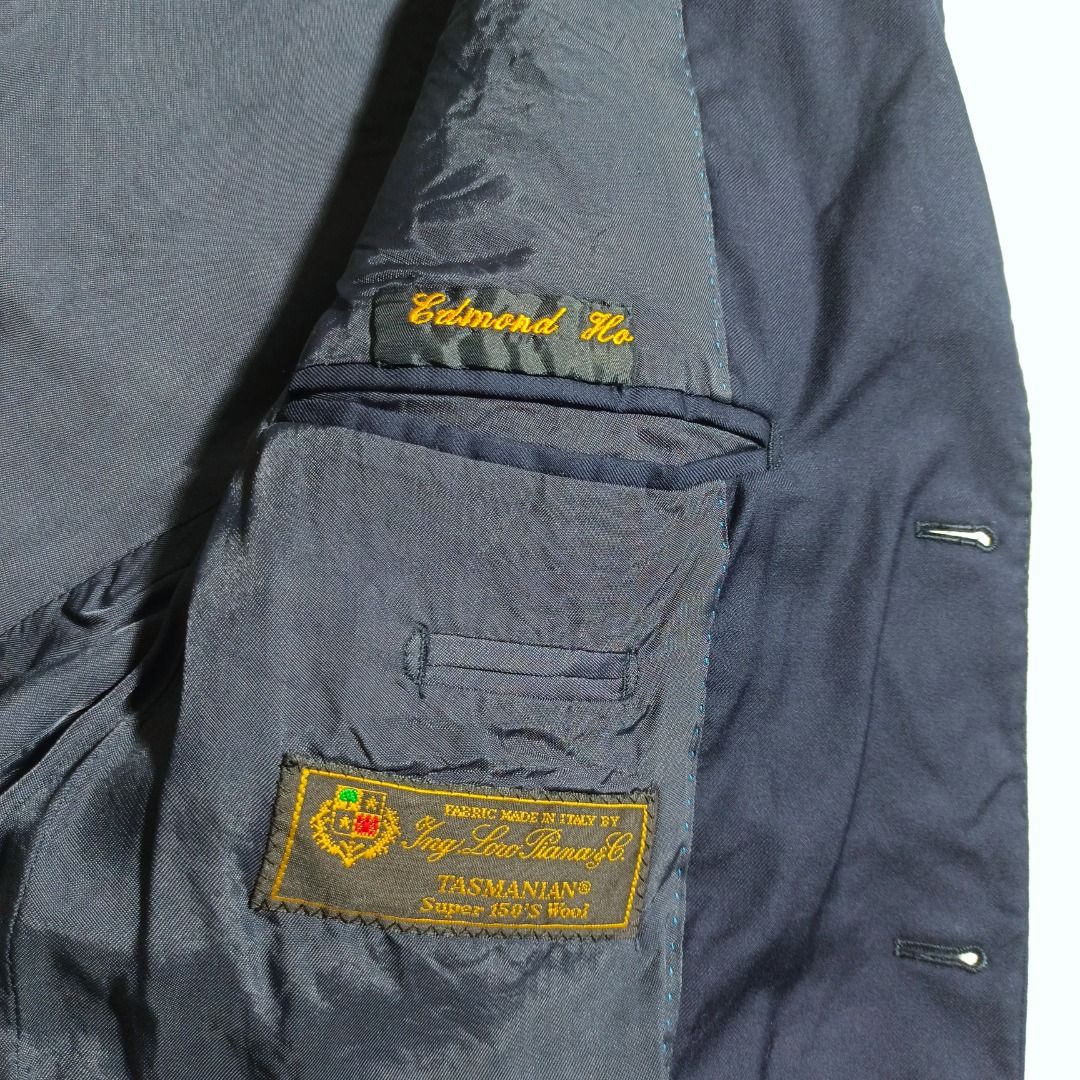 Loro Piana Navy Blue Blazer💙 (Category: Coats, Jackets and Outerwear) located in Baguio. Submitted by freshmarket_2600 (Listing ID 1469889745, Image 3). Description: Brand: Loro Piana Navy Blue Blazer Tags: Complete Size: Large Dimension: L28W18.5 Condition: Excellent Color rate: 10/10 Color: Navy blue Issue/s: None.
