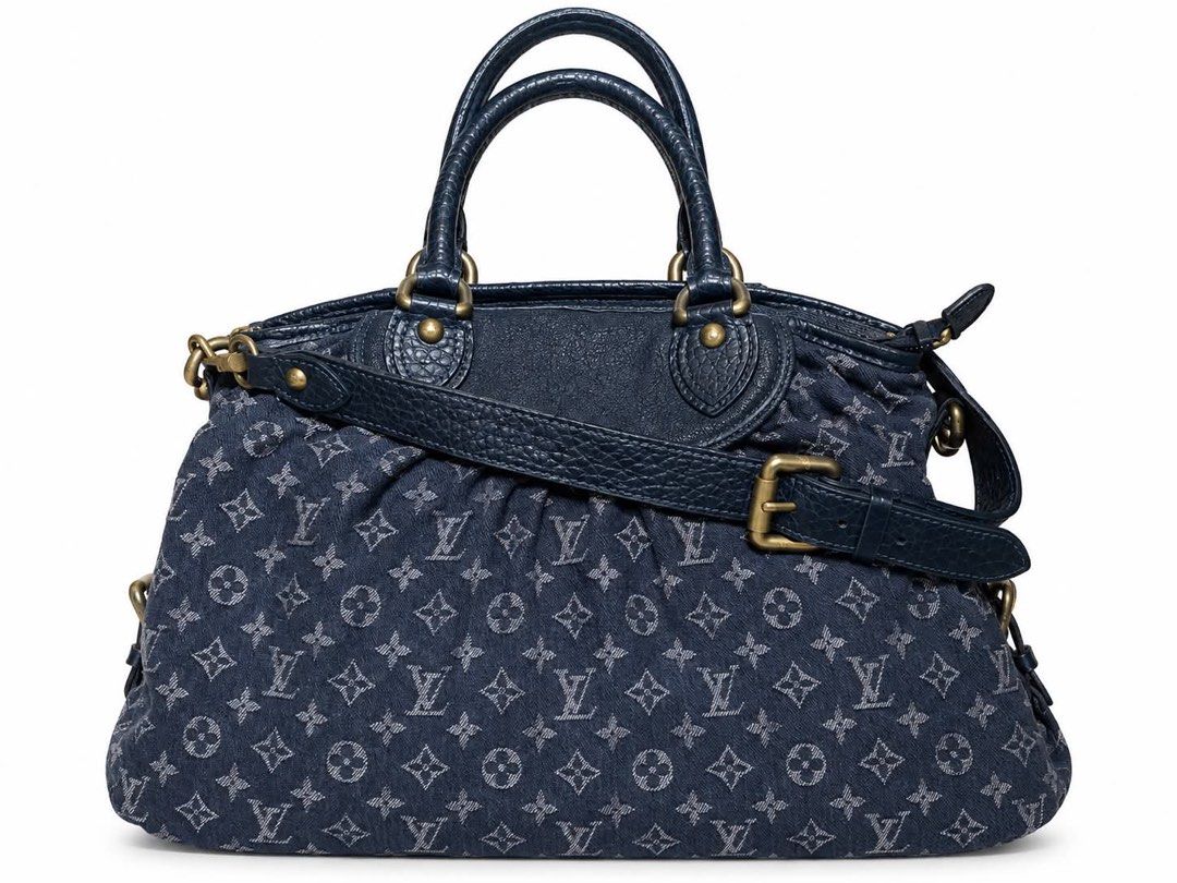 Louis Vuitton Black Denim Monogram Top/Hand Bag (Category: Luxury Bags & Wallets) located in Taguig. Submitted by luxecachevibe (Listing ID 1469933061, Image 1). Description: Good as new No issue .