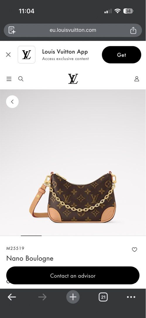 Louis Vuitton Boulogne Monogram Canvas Bag – Scannable (Category: Cross-body Bags) located in Cavite. Submitted by clawsetangelaco (Listing ID 1469907782, Image 3). Description: Louis Vuitton Mini Boulogne Monogram Canvas Convertible Shoulder & Crossbody Bag with Gold Chain (Scannable) Product Details • Brand / Model: Louis Vuitton Boulogne (Monogram Canvas) • Features: Convertible design with a removable gold curb chain and adjustable leather st