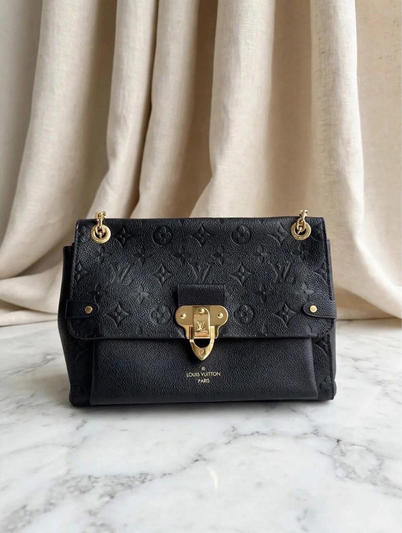 Louis Vuitton Monogram Empreinte Black Shoulder Bag (Category: Luxury Bags & Wallets) located in Mandaluyong City. Submitted by kaikhaleb (Listing ID 1469877727, Image 1). Description: Louis Vuitton Vavin Black Monogram Empreinte excellent condition. Microchipped Inclusion Entrupy & Dustbag 105,000.