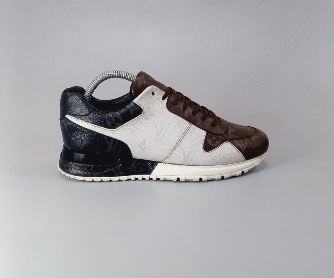 Louis Vuitton Monogram Runner Sneakers Multi-Color Size US 9 (Category: Sneakers) located in Cebu City. Submitted by MrLiks_123 (Listing ID 1469855964, Image 1). Description: Louis Vuitton Run Away Sneaker - Featuring the iconic tri-color monogram colorway (White/Brown/Black Size 8½ to 9 us / 41 ' 42 eur / 27 cm actual insole pad posted Used, minor crease ' drags, but still in great quality and well maintained condition Cebu Location Dm 📍 ******