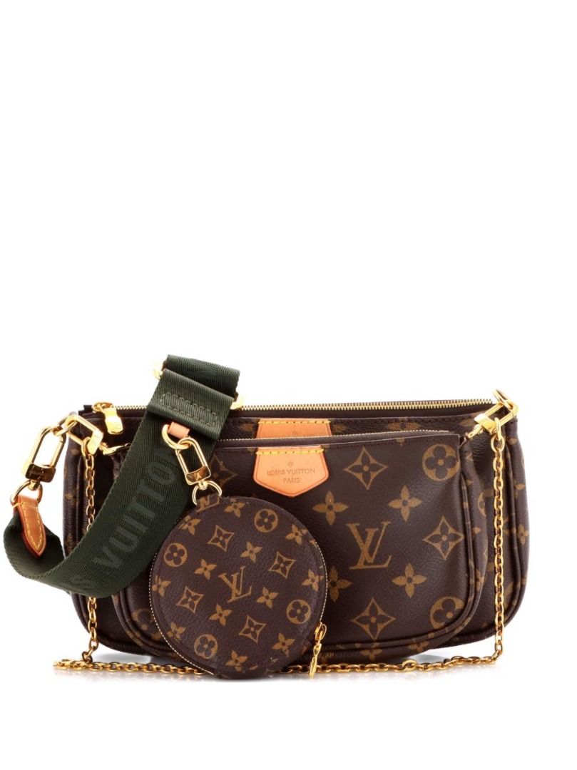 Louis Vuitton Multi Pochette Accessoires Monogram Canvas Bag (Category: Luxury Bags & Wallets) located in Caloocan City. Submitted by alodiaveni09874 (Listing ID 1469944753, Image 1). Description: - Authentic Louis Vuitton Multi Pochette Accessoires in Monogram canvas - Includes main pouch, smaller front pouch, and round coin purse - Comes with green adjustable textile strap and gold-tone chain strap - Highly versatile with multiple ways to wear 