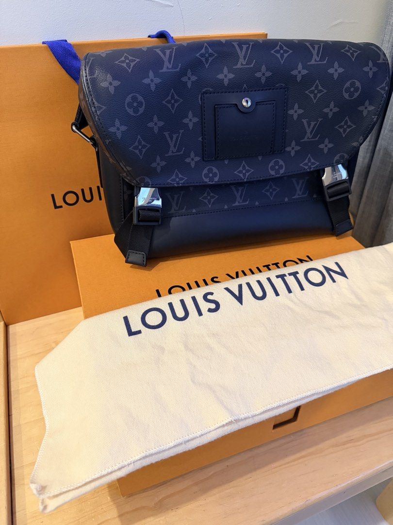 Louis Vuitton Voyager PM Monogram Eclipse Messenger Bag (Category: Luxury Bags & Wallets) located in Mandaluyong City. Submitted by wopeepop (Listing ID 1469879414, Image 2). Description: No flaws Complete with box, paper bag, dust bag (no receipts) Original price: ₱140,000 selling price: ₱90,000 Loc: Greenfield, Mandaluyong.